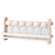 Spice rack with 6 jars