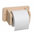 Mural toilet paper holder