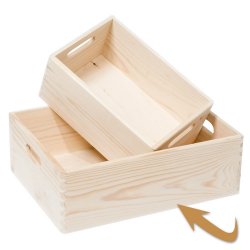 Box gerond hoek - 40 x 30 x 14 cm