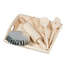 Serving tray for children with 5 articles