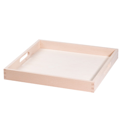 Plateau bord droit carré - 35 x 35cm