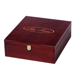 Tea box - 9 compartments - tinted