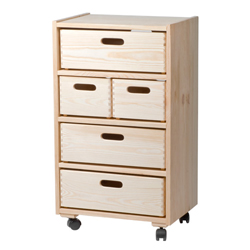 Furniture - 5 drawers - pinwood