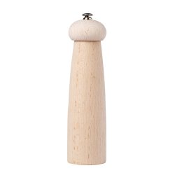 Salt mill “Champignon” – natural beech wood – 21 cm