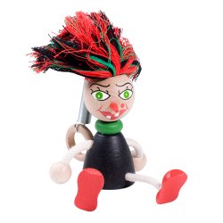 Puppet to suspend coloured "Sorceress"