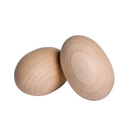 Egg in wood