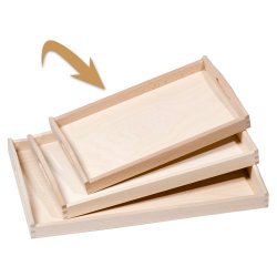 Petit plateau bord droit - 41 x 25 cm